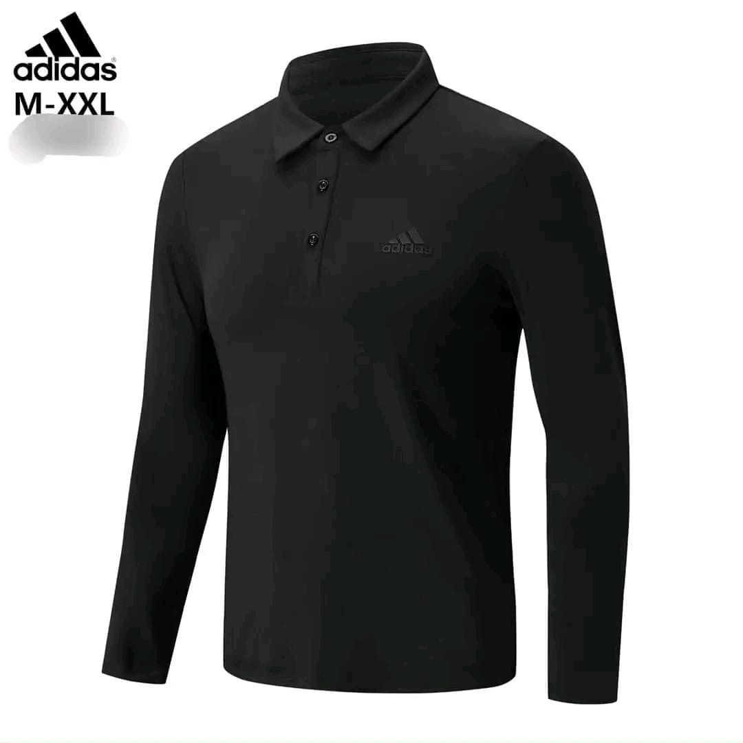 Men's premium full sleeve polo shirt.
